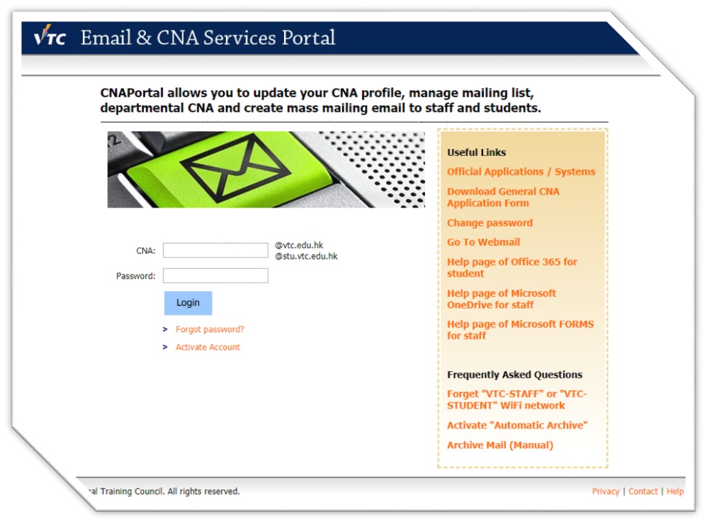 Email & CNA